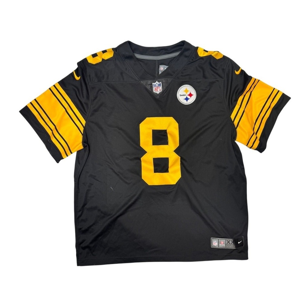 Nike Kenny Pickett 8 Pittsburgh Steelers NFL Jersey Mens 2XL Black Stitched